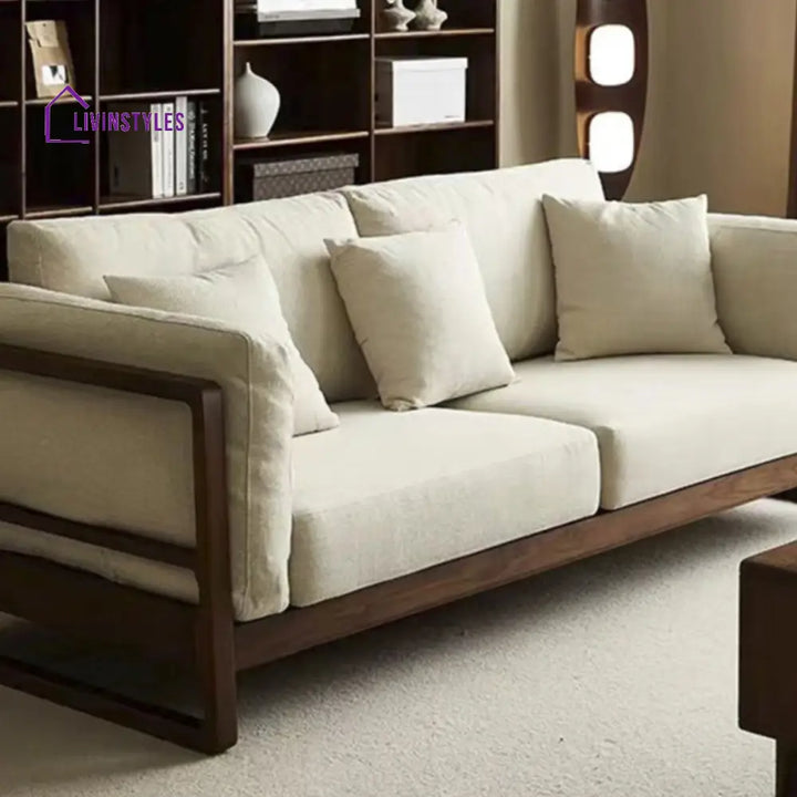 Sanyukta Solid Wood 3 Seater Sofa for Living Room