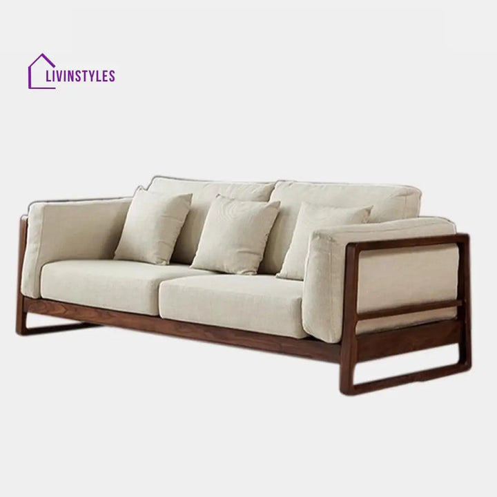 Sanyukta Solid Wood 3 Seater Sofa for Living Room
