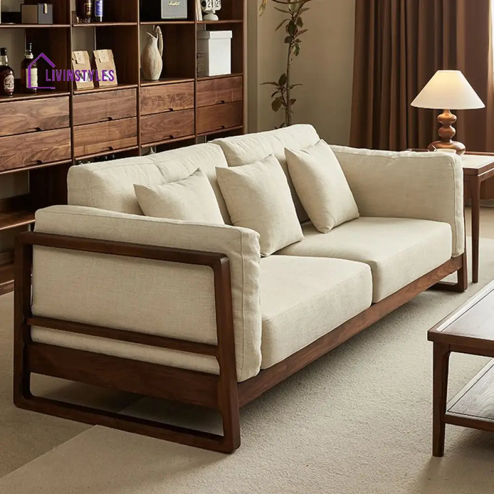 Sanyukta Solid Wood 3 Seater Sofa for Living Room