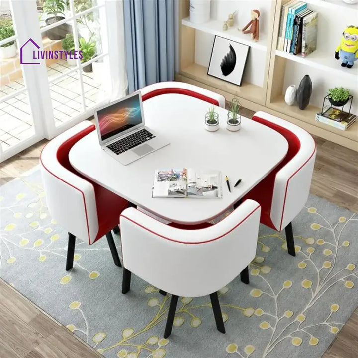 Sapna 4 Seater Square Dinning Table Set
