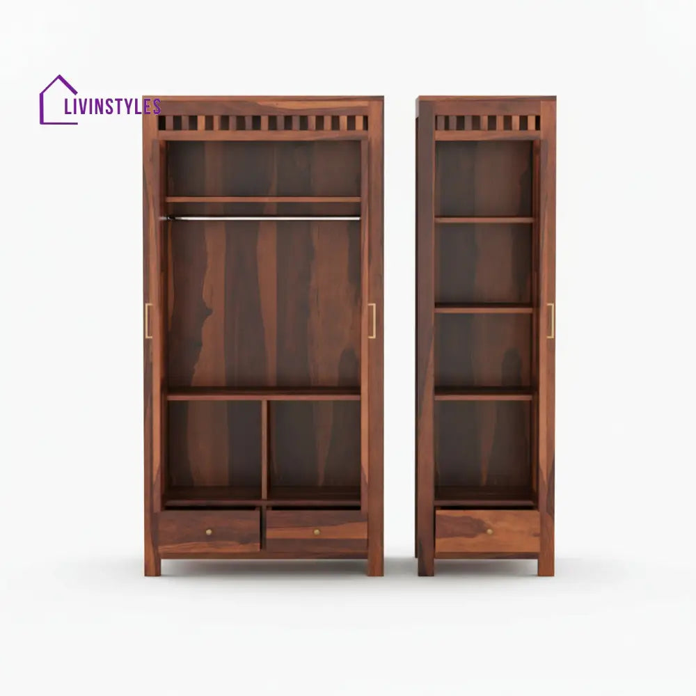 Sara sheesham wood 3 door wardrobe
