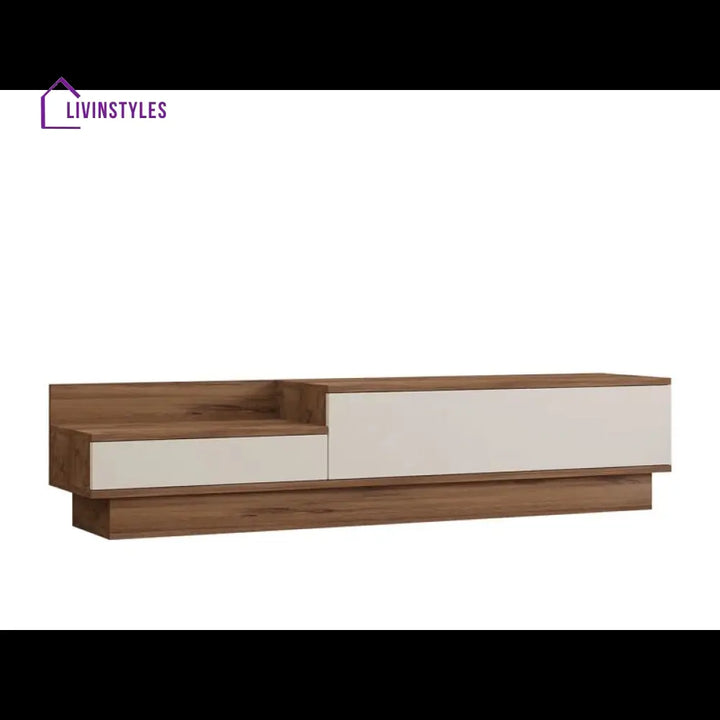 Sarah White Finish Tv Unit Stand for Living Room
