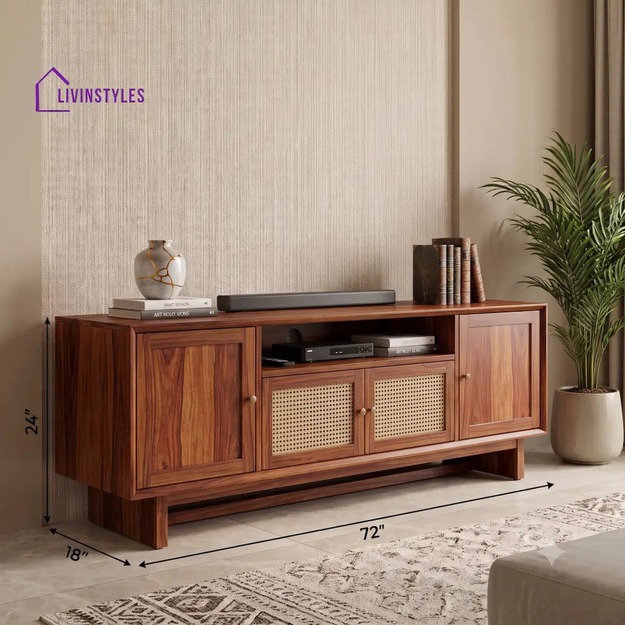 Saravanan Solid Sheesham Wood Tv Unit for Living Room | Tv Cabinet | Tv Console