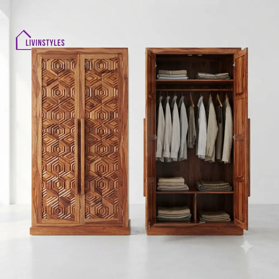 Sarika Wooden Wardrobe for Clothes | Cupboard for Clothes