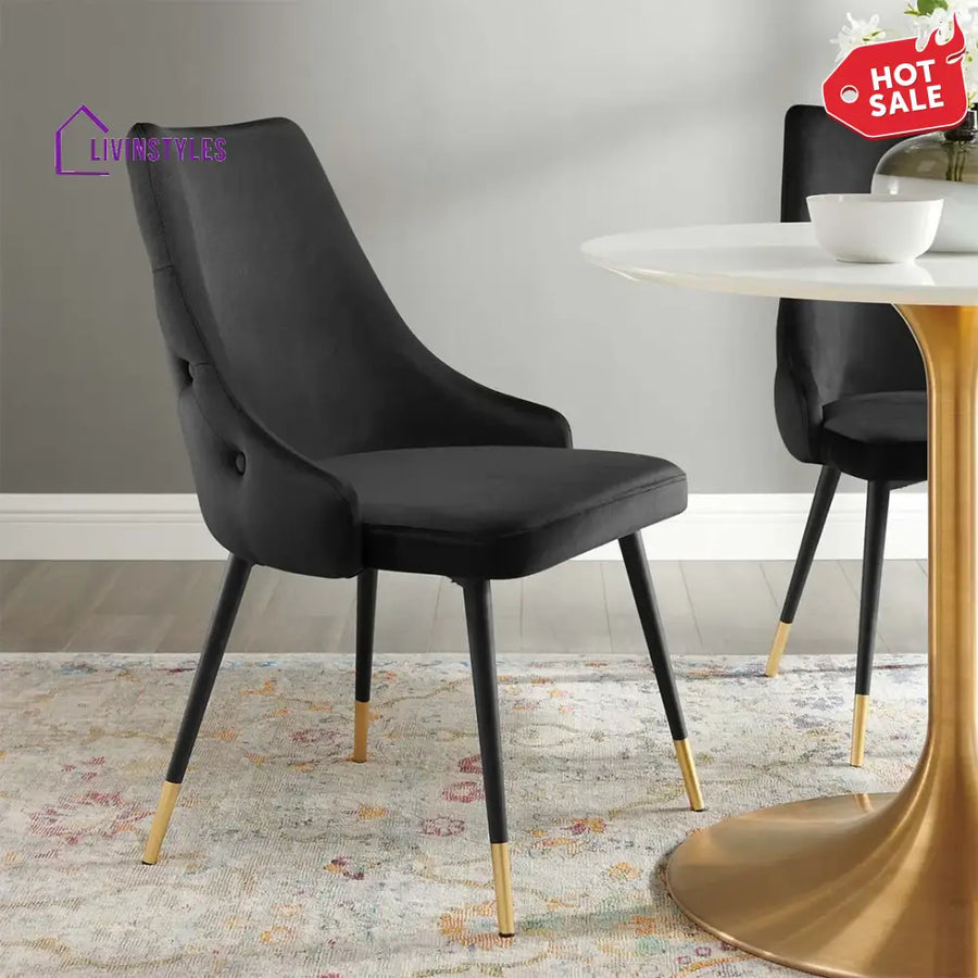 Sarita Elegant Velvet Accent Chair Set Of 2