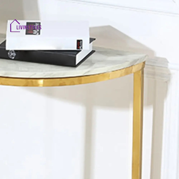 Sarvagya Stainless Steel Living Room Console Table