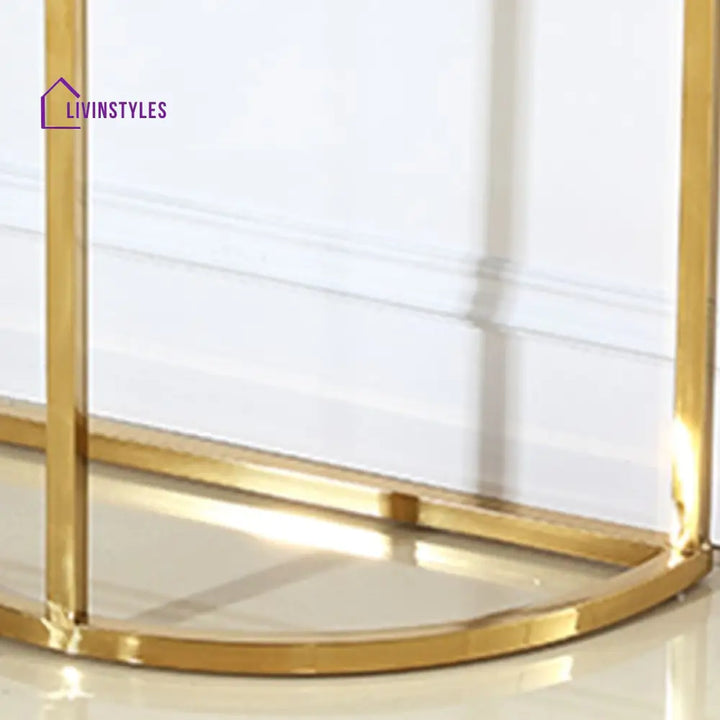 Sarvagya Stainless Steel Living Room Console Table