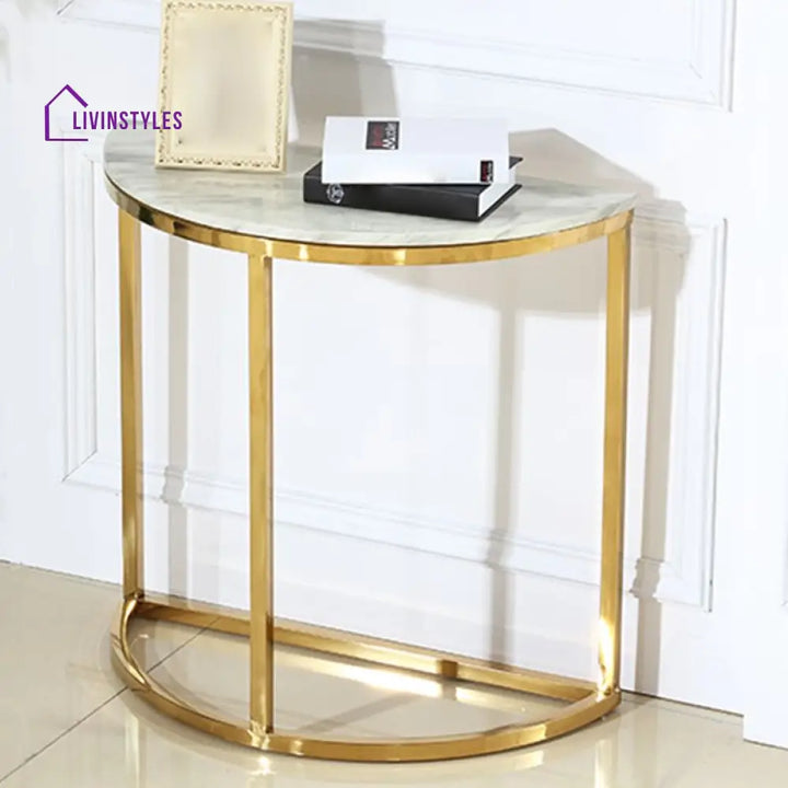 Sarvagya Stainless Steel Living Room Console Table