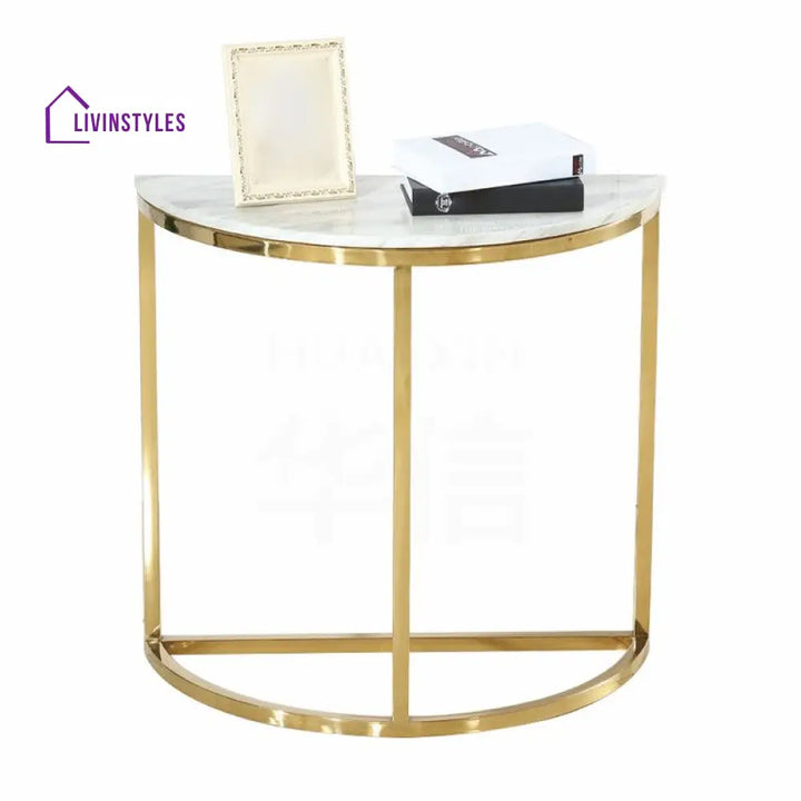 Sarvagya Stainless Steel Living Room Console Table