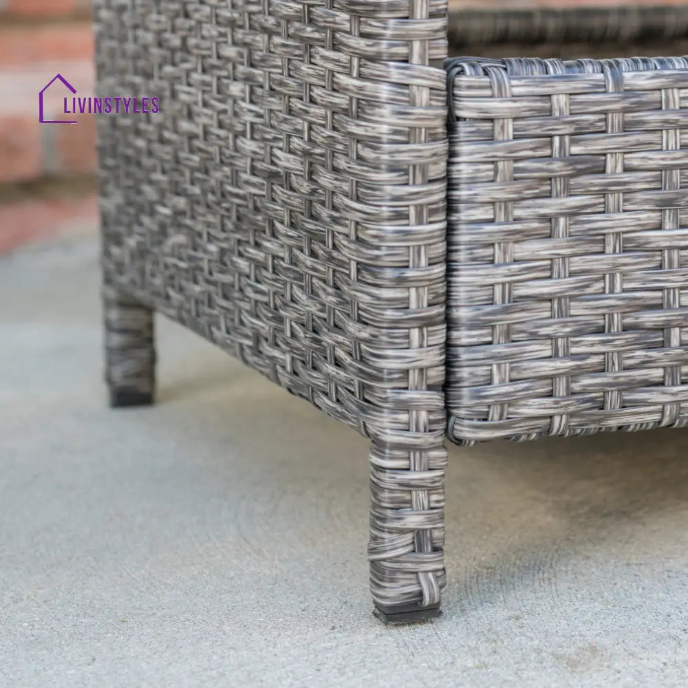 Sasc Outdoor Patio Bar Serving Cart (Grey) - Wicker