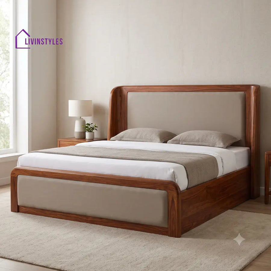 Sathish Wooden Double Bed | Hydraulic Bed in King Size