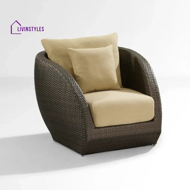 Savannah 5-Piece Outdoor Wicker Sofa Set With Glass Top Tables - Sofa Set