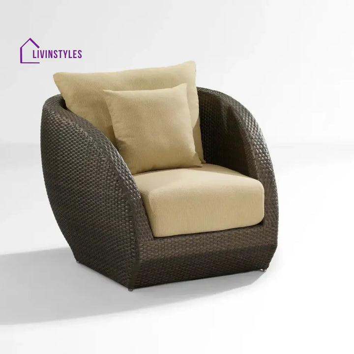 Savannah 5-Piece Outdoor Wicker Sofa Set With Glass Top Tables - Sofa Set