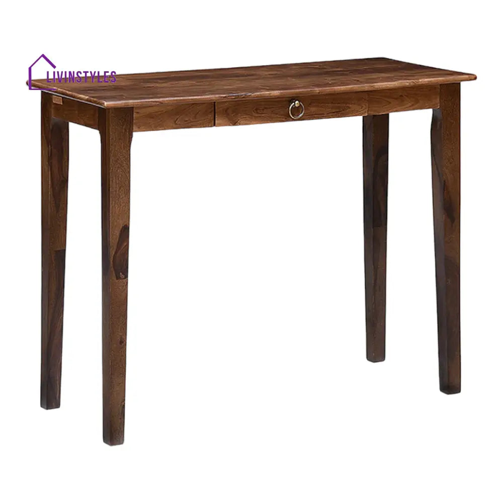 Nakos Sheesham Wood Study Table Teak Finish