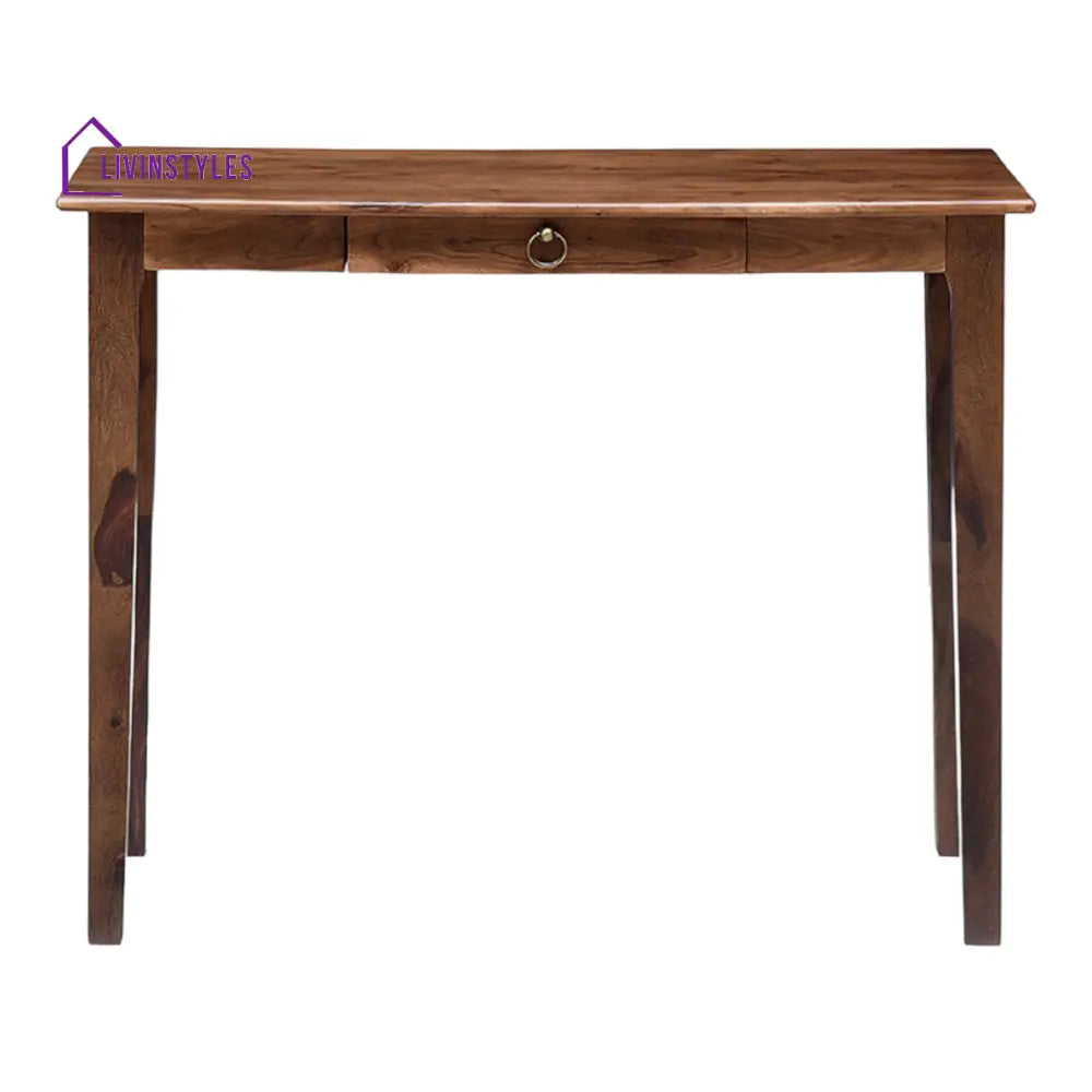 Nakos Sheesham Wood Study Table Teak Finish