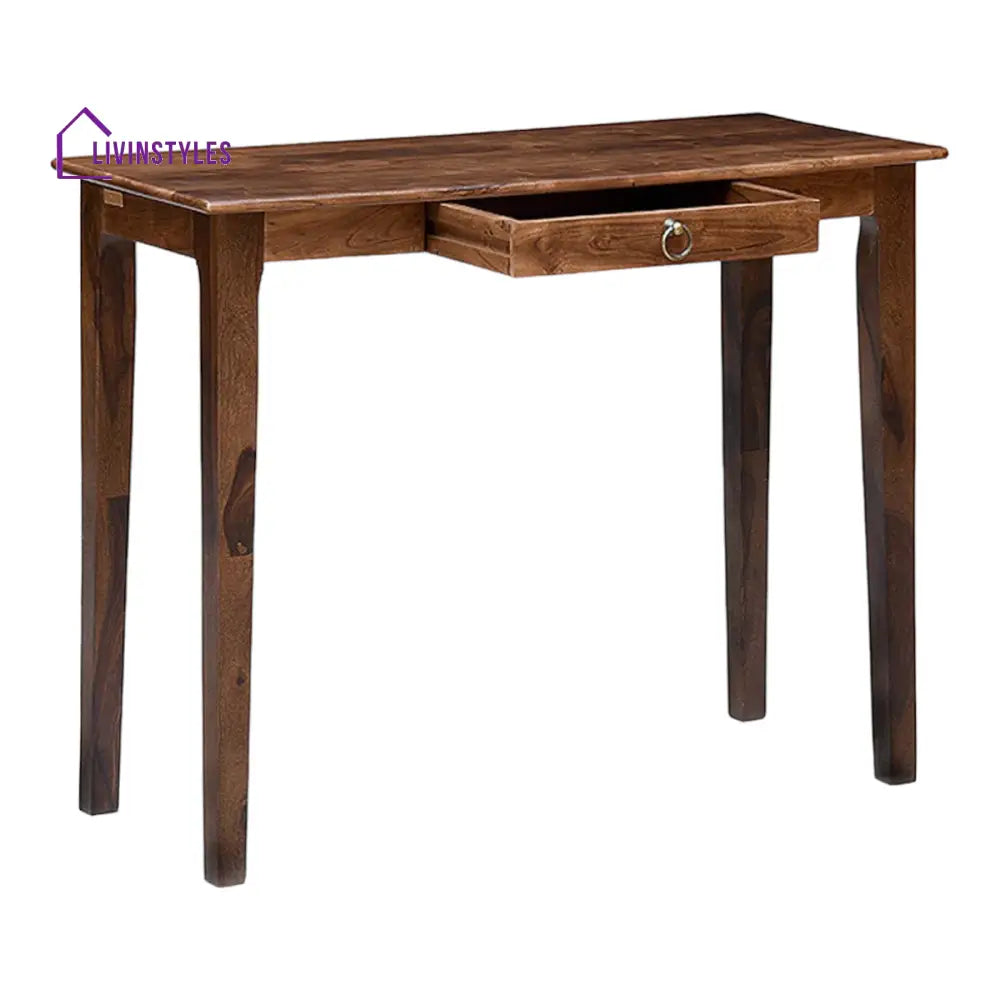 Nakos Sheesham Wood Study Table Teak Finish