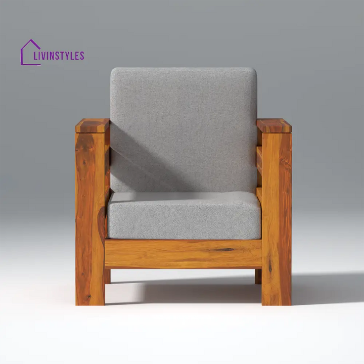 Savely Elegance Sheesham Wood sofa In Light Honey Color sofa