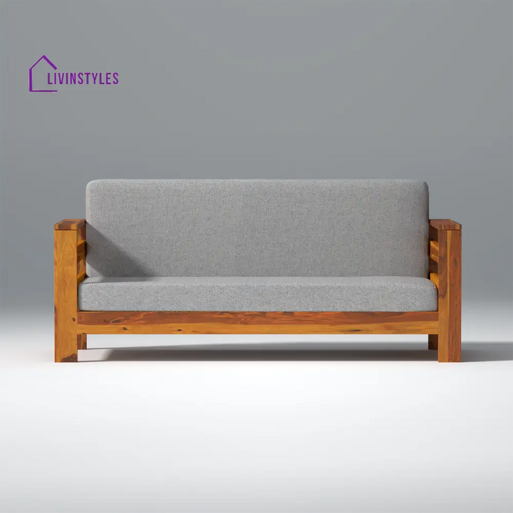 Savely Elegance Sheesham Wood sofa In Light Honey Color sofa