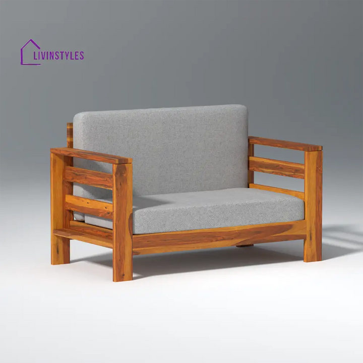 Savely Elegance Sheesham Wood sofa In Light Honey Color sofa