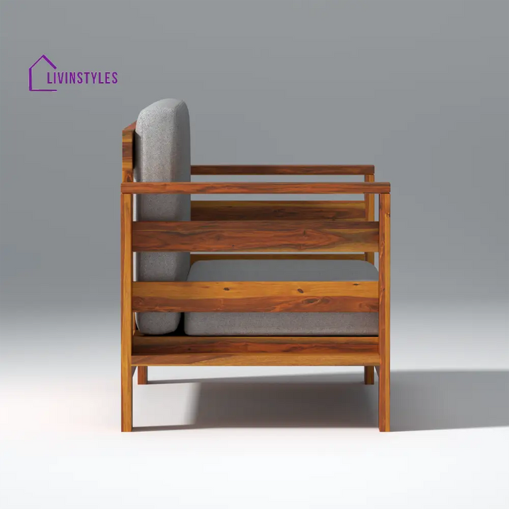 Savely Elegance Sheesham Wood sofa In Light Honey Color sofa
