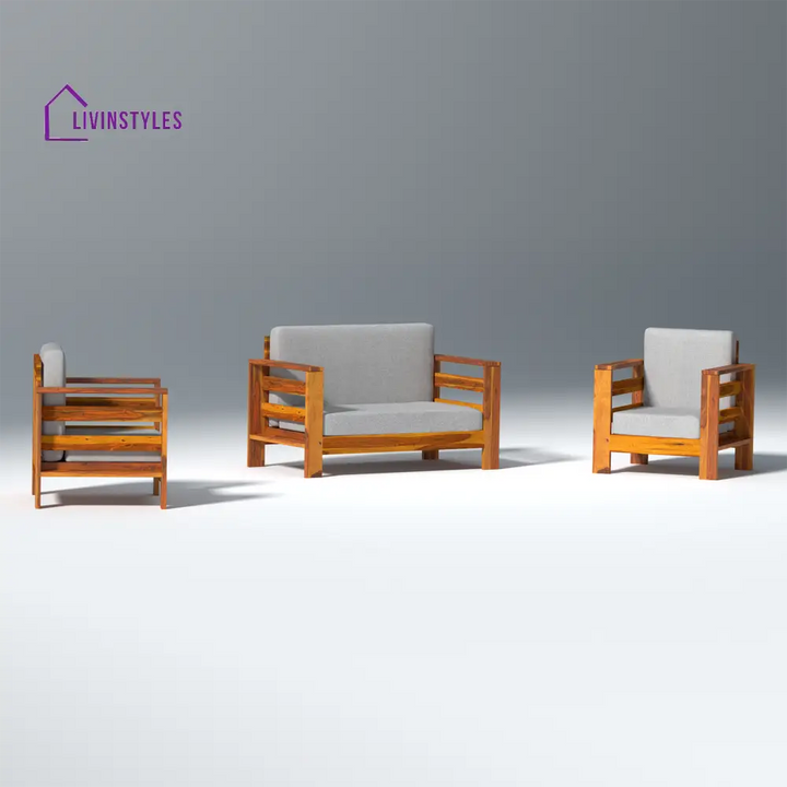 Savely Elegance Sheesham Wood sofa In Light Honey Color sofa