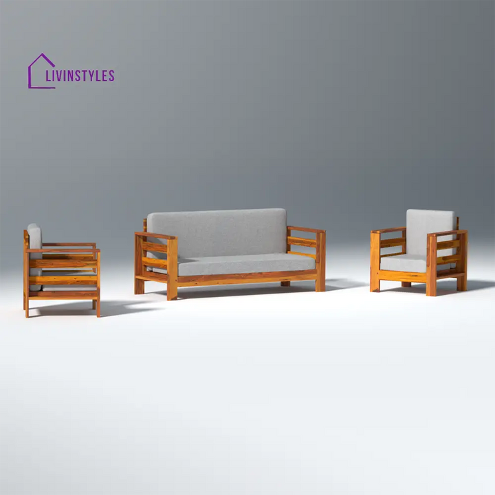 Savely Elegance Sheesham Wood sofa In Light Honey Color sofa