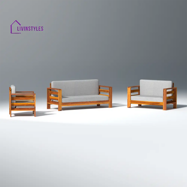 Savely Elegance Sheesham Wood sofa In Light Honey Color sofa