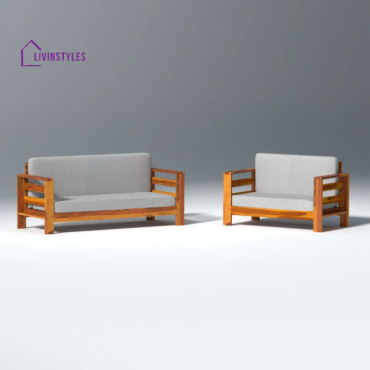 Savely Elegance Sheesham Wood sofa In Light Honey Color sofa
