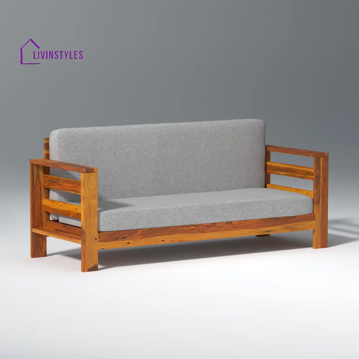 Savely Elegance Sheesham Wood sofa In Light Honey Color sofa