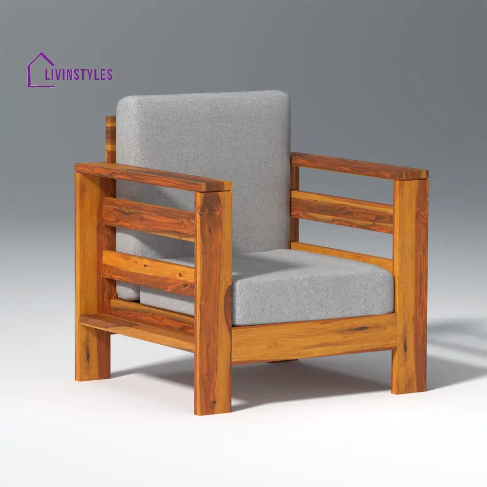 Savely Elegance Sheesham Wood sofa In Light Honey Color sofa