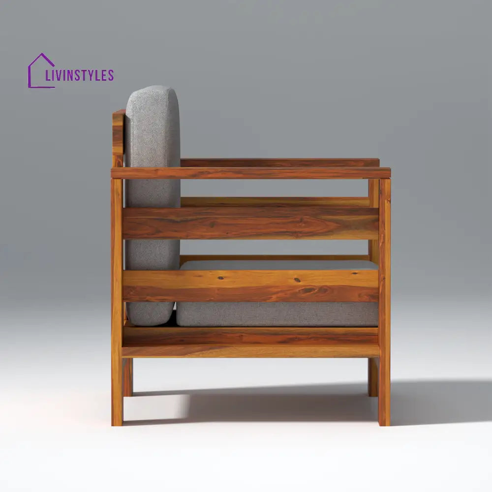 Savely Elegance Sheesham Wood sofa In Light Honey Color sofa
