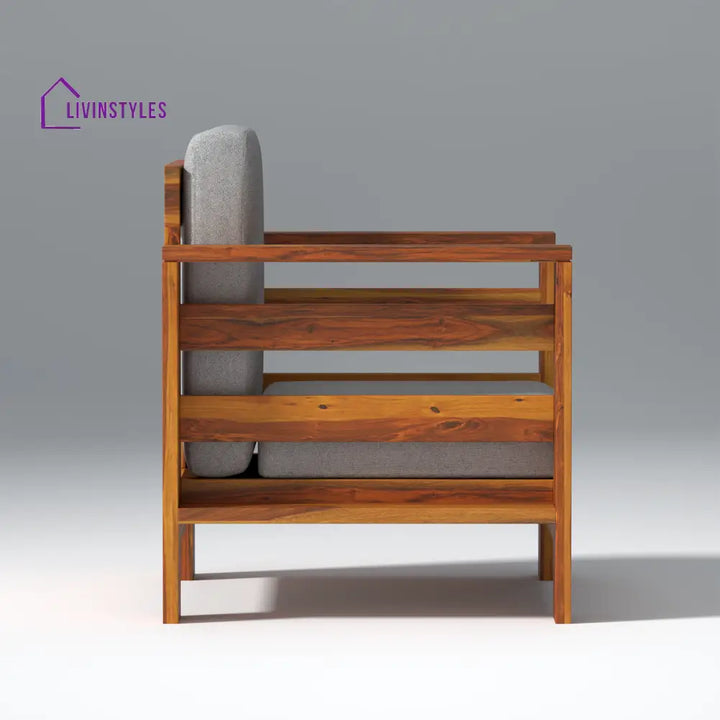 Savely Elegance Sheesham Wood sofa In Light Honey Color sofa