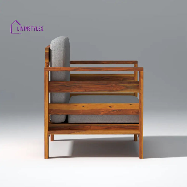 Savely Elegance Sheesham Wood sofa In Light Honey Color sofa