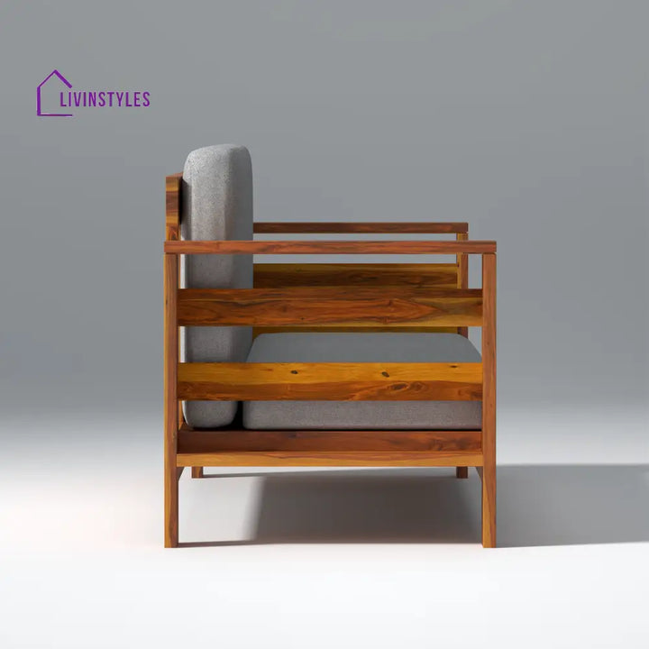 Savely Elegance Sheesham Wood sofa In Light Honey Color sofa