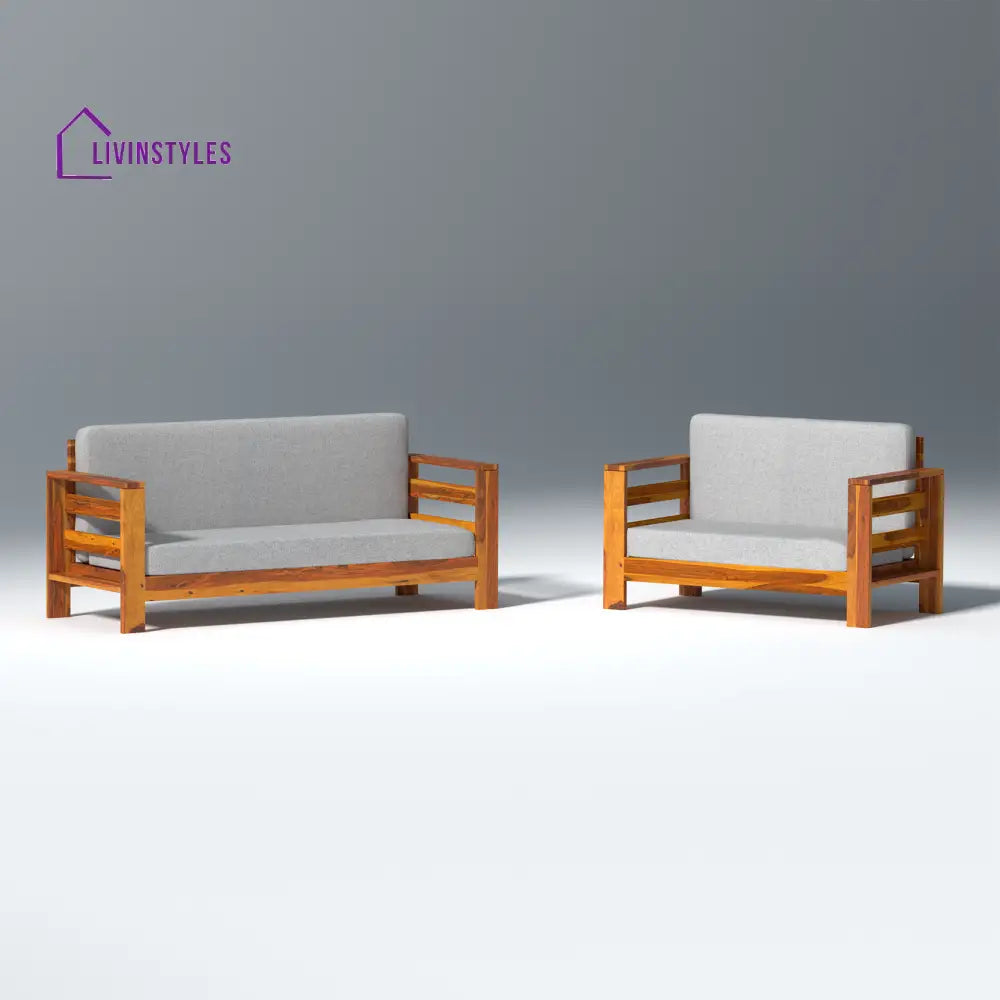 Savely Elegance Sheesham Wood sofa In Light Honey Color sofa
