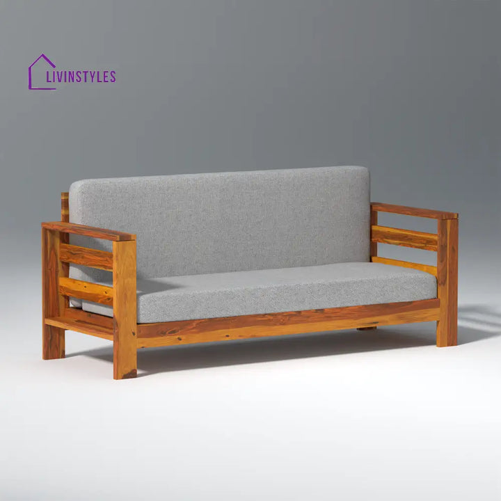 Savely Elegance Sheesham Wood sofa In Light Honey Color sofa