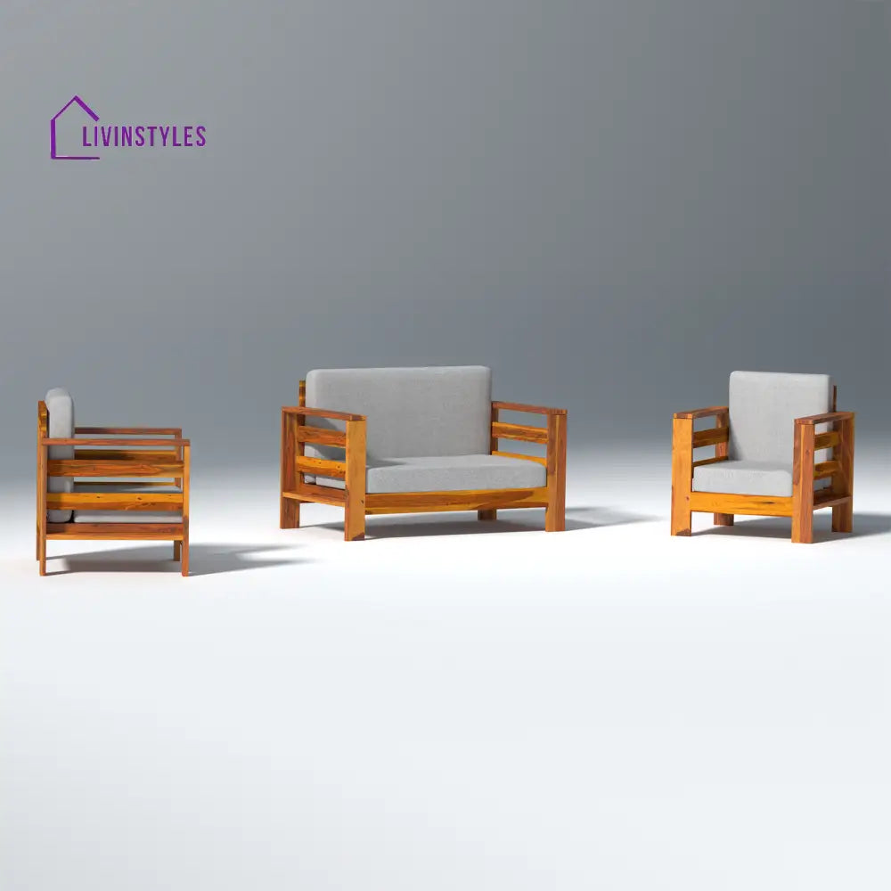 Savely Elegance Sheesham Wood sofa In Light Honey Color sofa