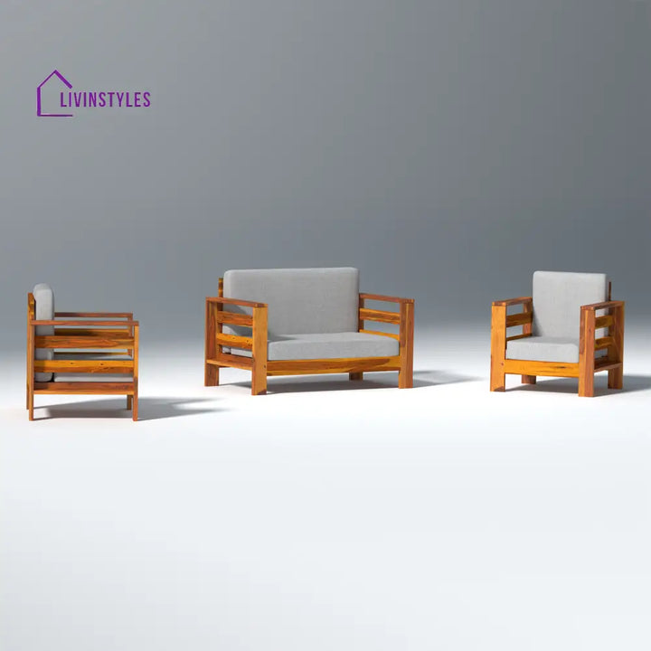 Savely Elegance Sheesham Wood sofa In Light Honey Color sofa
