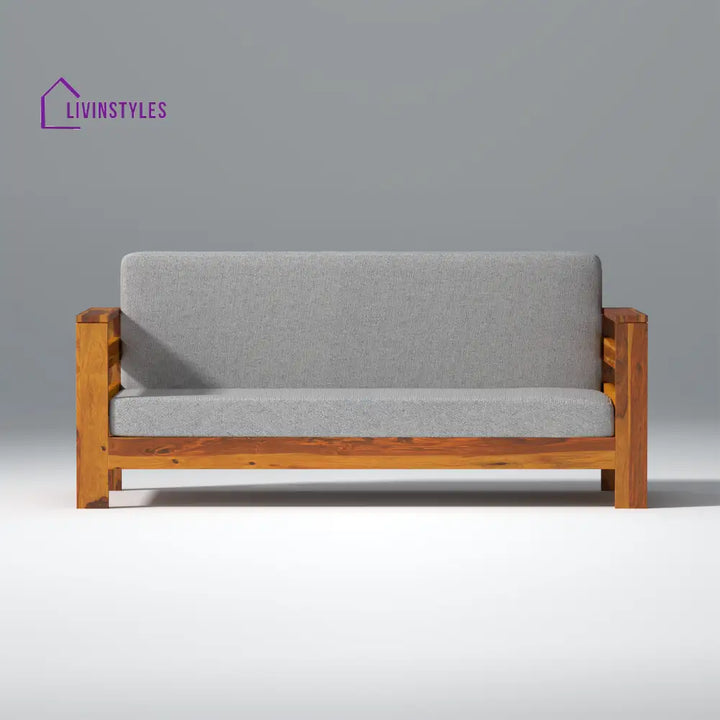 Savely Elegance Sheesham Wood sofa In Light Honey Color sofa