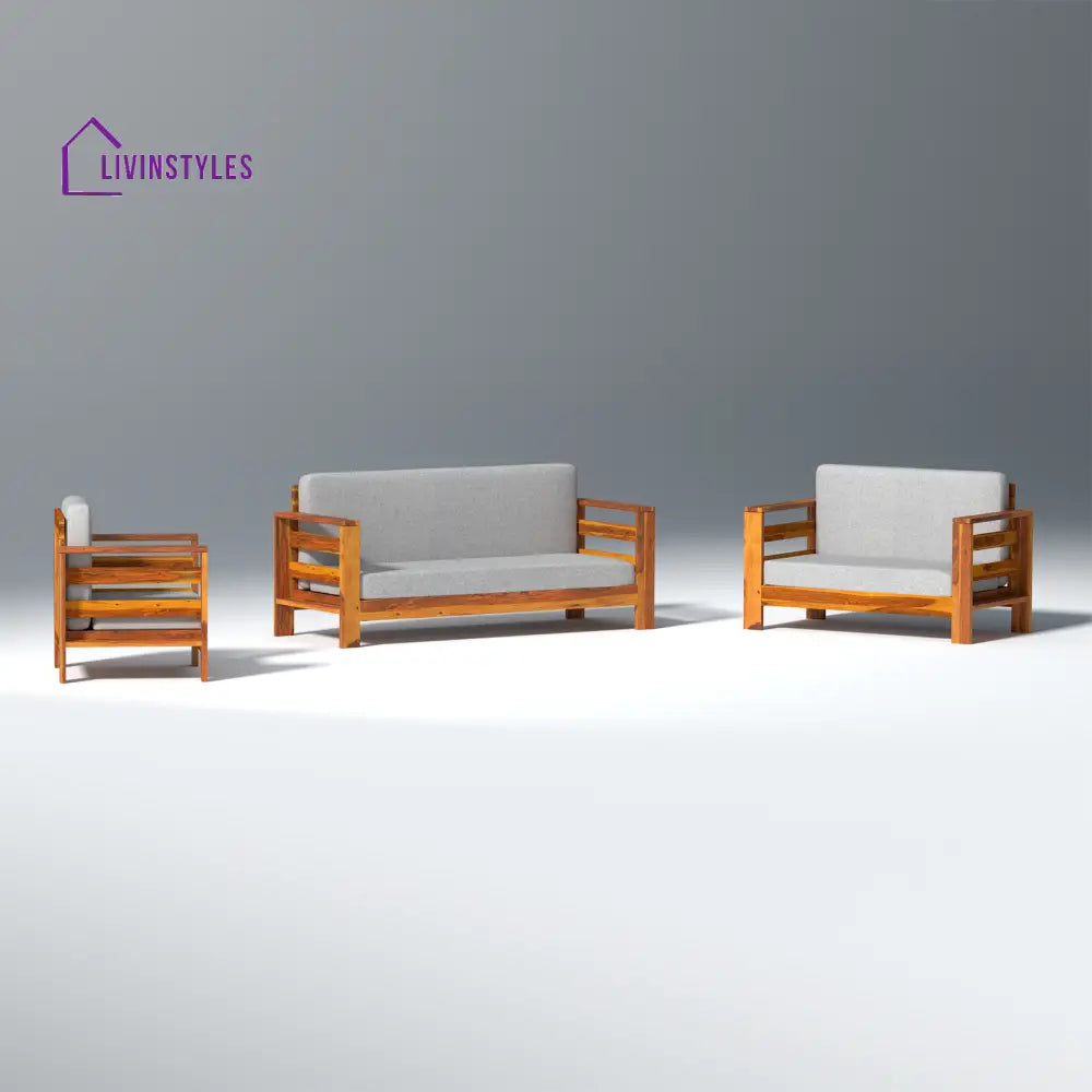 Savely Elegance Sheesham Wood sofa In Light Honey Color sofa