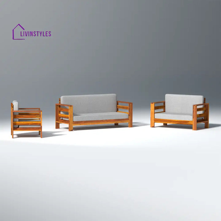 Savely Elegance Sheesham Wood sofa In Light Honey Color sofa