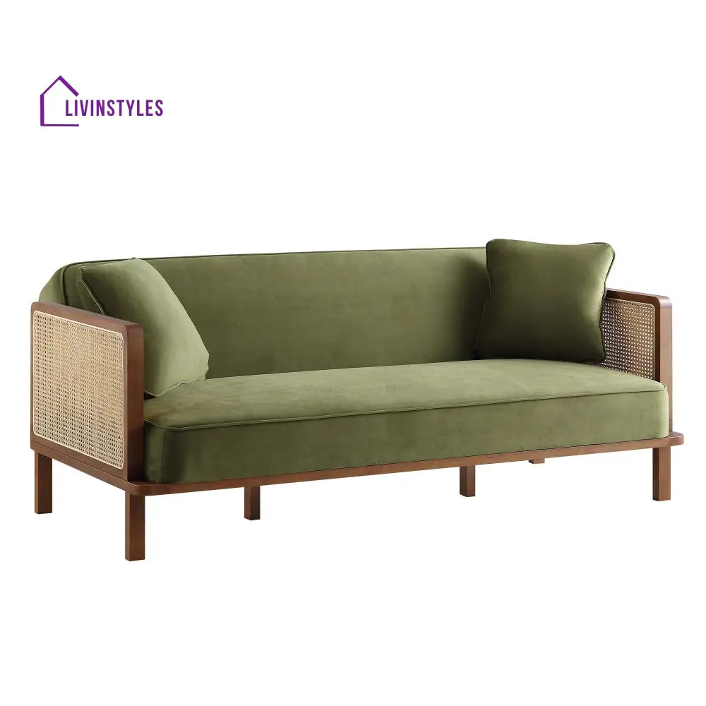Savely Solid Wood Sheesham Sofa Come Bed for Living Room