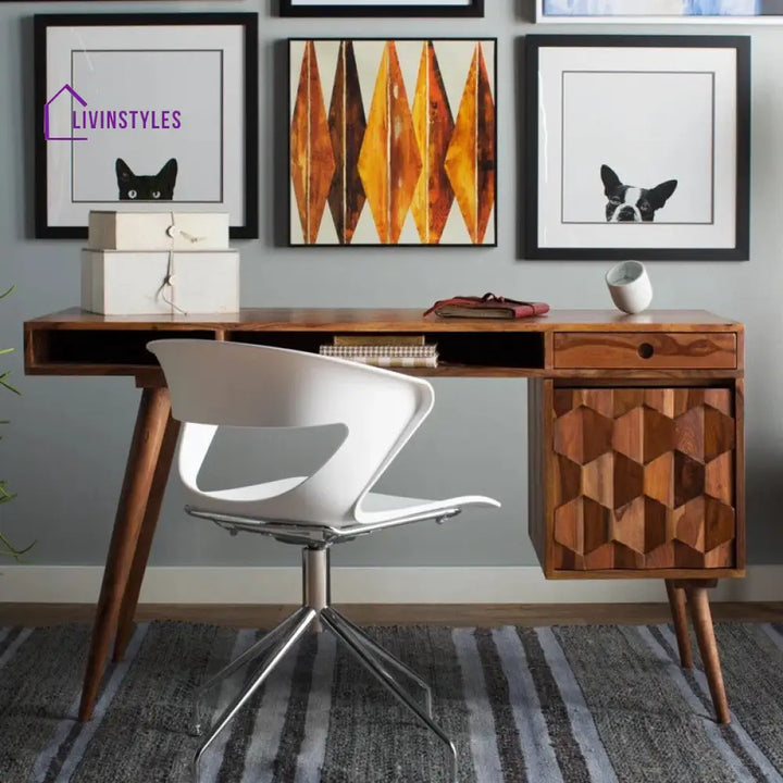 Savely Solid Wood Study Table for Students
