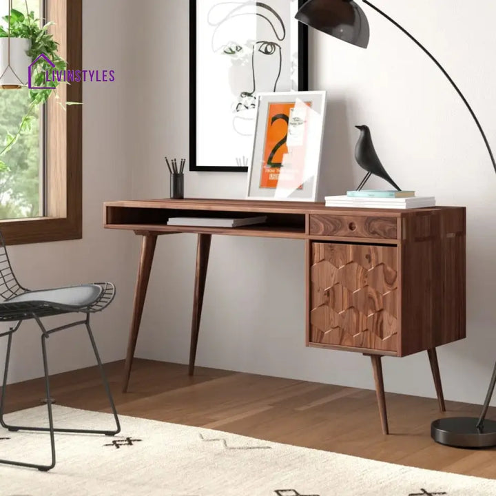 Savely Solid Wood Study Table for Students