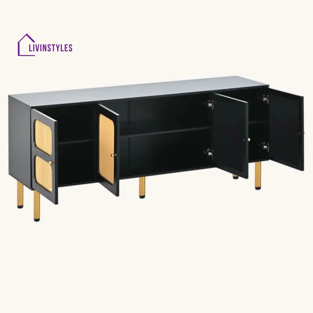 Saylor Wooden Finish Tv Unit Stand for Living Room