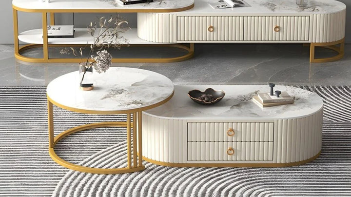 Irina Designer Centre Table With Marble