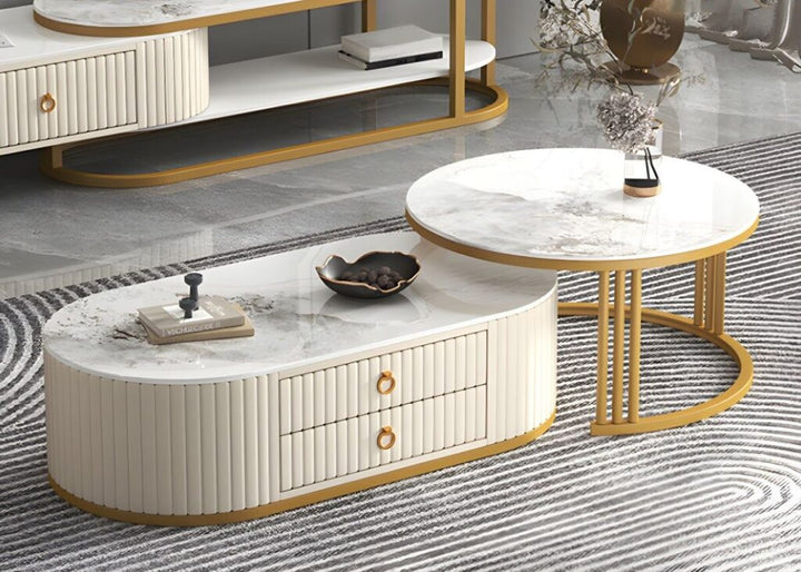 Irina Designer Centre Table With Marble