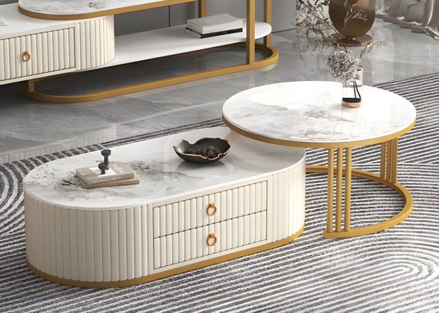 Irina Designer Centre Table With Marble