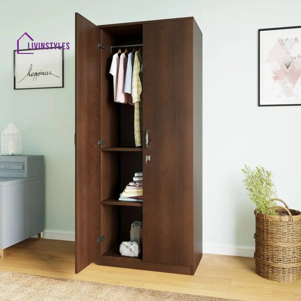 Kirill 2 Door without Mirror Wardrobe (New Wenge) Home Furniture