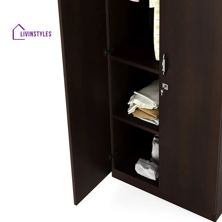Kirill 2 Door without Mirror Wardrobe (New Wenge) Home Furniture